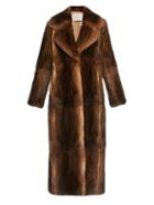 Adam Lippes Long Rabbit-fur Coat