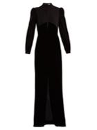 Givenchy Velvet And Crepe Gown