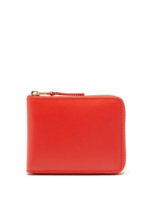 Comme Des Garons Wallet - Classic Leather Wallet - Mens - Orange