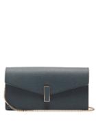 Matchesfashion.com Valextra - Iside Grained Leather Clutch - Womens - Navy