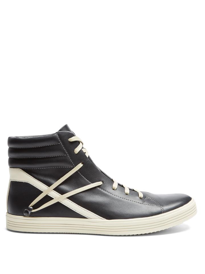 Rick Owens Thrasher High-top Leather Trainers