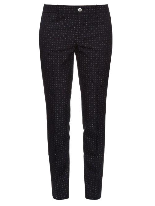 Gucci Dot-jacquard Skinny-fit Trousers