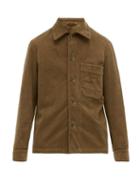 Matchesfashion.com Barena Venezia - Cedrone Molveno Cotton Corduroy Overshirt - Mens - Brown