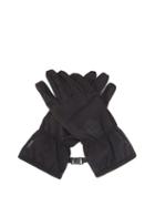 Matchesfashion.com Stone Island - Compass Logo-print Soft Shell-r Gloves - Mens - Black