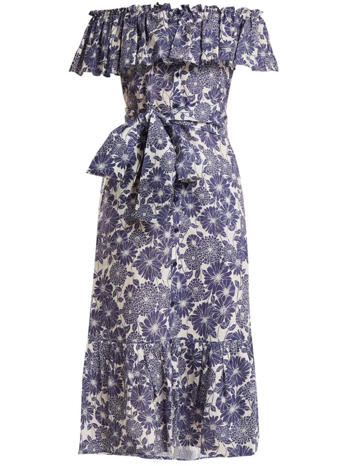 Lisa Marie Fernandez Mira Floral-print Cotton Dress