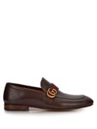 Gucci Revolt Gg Leather Loafers