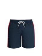Matchesfashion.com Burberry - Logo Side Stripe Swim Shorts - Mens - Navy