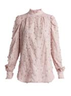 Matchesfashion.com See By Chlo - Embroidered Cotton Blouse - Womens - Light Pink