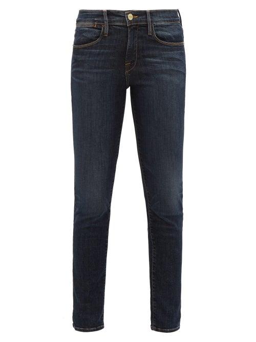 Matchesfashion.com Frame - Le High Skinny Jeans - Womens - Dark Denim