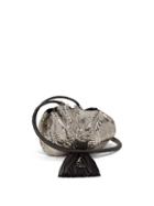 Matchesfashion.com Saint Laurent - Mansour Chainmail Clutch - Womens - Silver