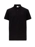 Matchesfashion.com Burberry - Eddie Tb Logo Cotton Piqu Polo Shirt - Mens - Black