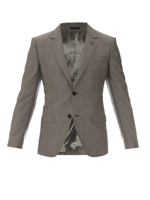 Alexander Mcqueen Single-breasted Wool-blend Blazer