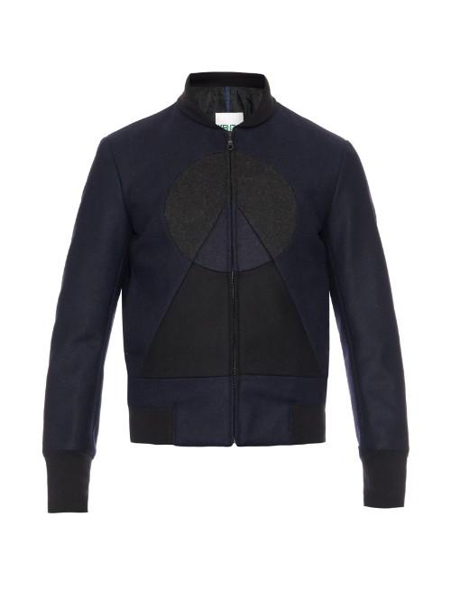 Kenzo Symbol Wool-blend Bomber Jacket