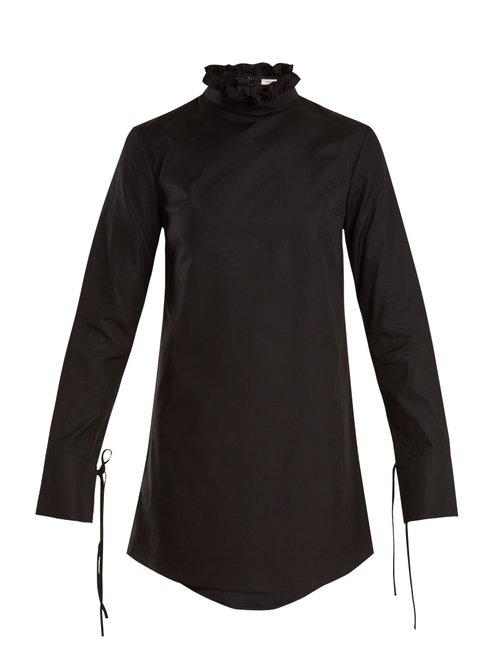 Matchesfashion.com Cecilie Bahnsen - Nelly Cotton Mini Dress - Womens - Black