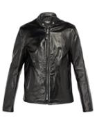 Matchesfashion.com Schott - Mandarin Collar Leather Jacket - Mens - Black