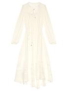 Zimmermann Belle Swiss-dot And Lace Silk Midi Dress