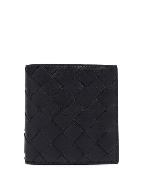 Matchesfashion.com Bottega Veneta - Intrecciato Leather Bi-fold Wallet - Mens - Black