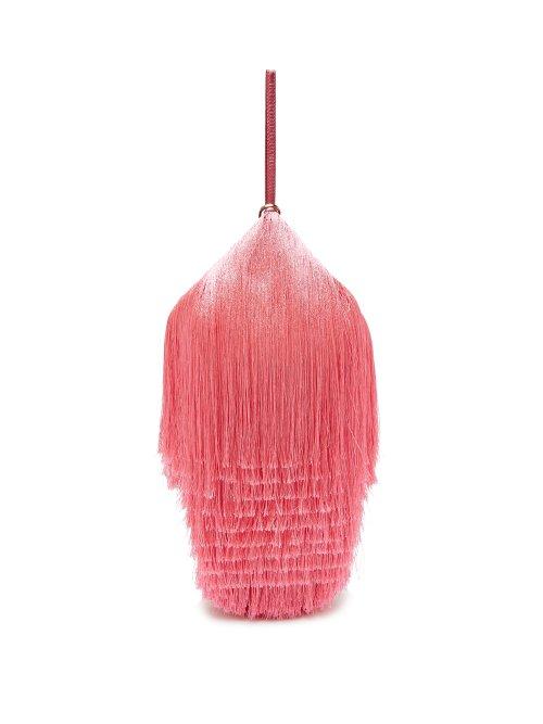 Matchesfashion.com Hillier Bartley - Lantern Tassel Embellished Bag - Womens - Pink
