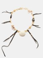 Tohum - Seashell, Glass Bead & 24kt Gold-plated Necklace - Womens - Multi