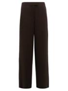 Matchesfashion.com Cefinn - Side Stripe Voile Wide Leg Trousers - Womens - Black Multi