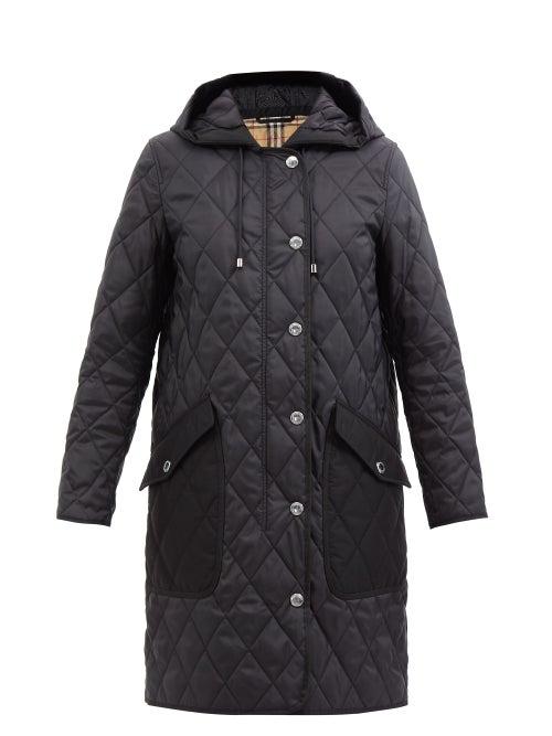 Burberry - Roxby Quilted Nylon-canvas Coat - Womens - Black