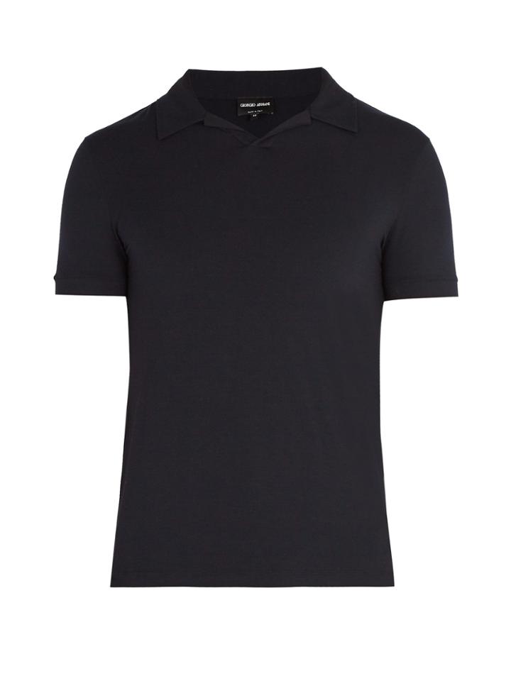 Giorgio Armani Jersey Polo Shirt
