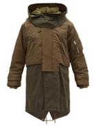 Matchesfashion.com Burberry - Barkby Technical Nylon Hooded Parka - Mens - Khaki