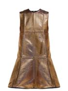 Matchesfashion.com Maison Rabih Kayrouz - A Line Panelled Jacquard Dress - Womens - Gold