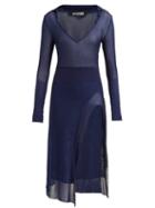 Matchesfashion.com Jacquemus - Notte Knitted Dress - Womens - Navy