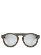 Matchesfashion.com Moncler - Circular D Frame Acetate Sunglasses - Mens - Green