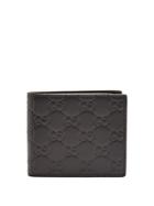 Gucci Gg-debossed Bi-fold Leather Wallet