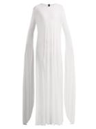 Norma Kamali Ribbon-sleeve Maxi Dress