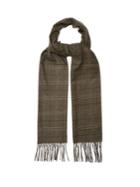 Dunhill Checked Silk And Cashmere-blend Scarf