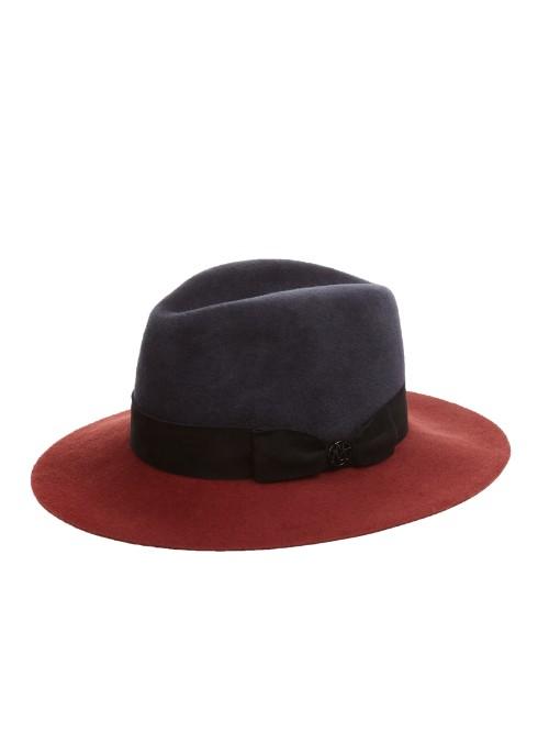 Maison Michel Henrietta Bi-colour Rabbit-fur Felt Hat