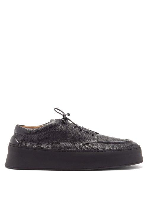 Matchesfashion.com Marsll - Cassapana Grained-leather Derby Shoes - Mens - Black