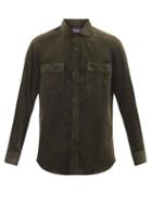 Ralph Lauren Purple Label - Stewart Cotton-corduoy Shirt - Mens - Khaki