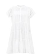 Matchesfashion.com Isabel Marant Toile - Lanikaye Tiered Cotton Mini Dress - Womens - White