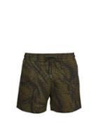 Matchesfashion.com Bottega Veneta - Intrecciato Print Swim Shorts - Mens - Khaki