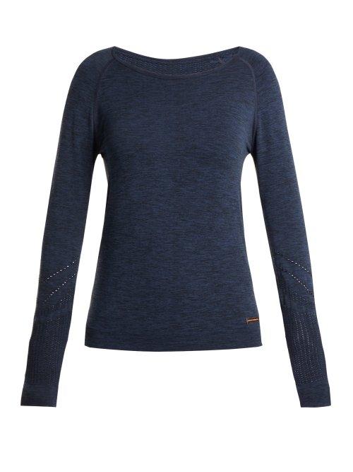 Matchesfashion.com Pepper & Mayne - Saskia Long Sleeved Performance Top - Womens - Navy