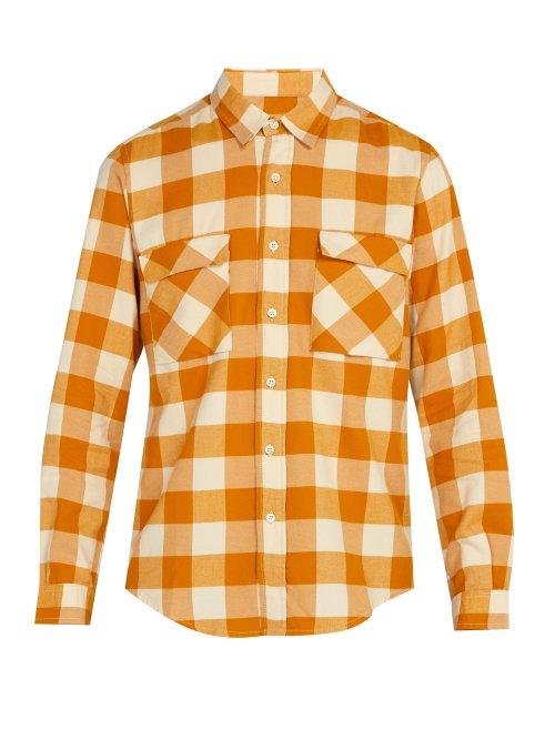Matchesfashion.com Presidents - Checked Cotton Shirt - Mens - Yellow