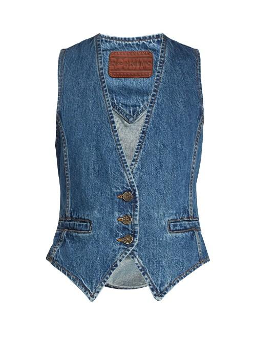 Rockins Slim-fit Denim Waistcoat