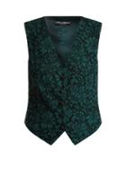 Matchesfashion.com Dolce & Gabbana - Cordonetto Lace Waistcoat - Womens - Green