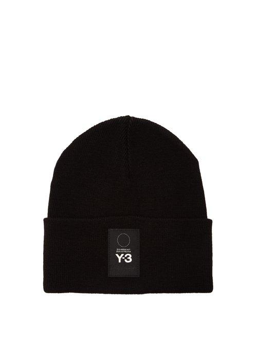 Matchesfashion.com Y-3 - Logo Beanie Hat - Mens - Black