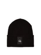 Matchesfashion.com Y-3 - Logo Beanie Hat - Mens - Black