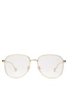Matchesfashion.com Loewe - Aviator Metal Glasses - Womens - Gold