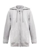 Matchesfashion.com Adidas By Stella Mccartney - Essentials Cotton Blend Jersey Hooded Sweatshirt - Womens - Grey