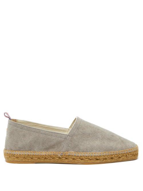 Matchesfashion.com Castaer - Pablo Canvas And Jute Espadrilles - Mens - Grey