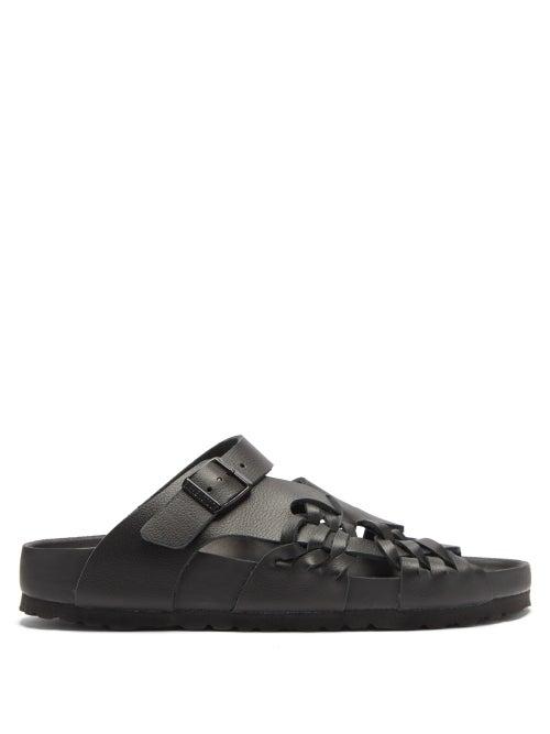 Matchesfashion.com Birkenstock X Csm - Tallahassee Woven Leather Slides - Womens - Black