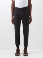 Stone Island - Garment-dyed Jersey Track Pants - Mens - Black