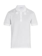 Matchesfashion.com Givenchy - Star Embroidered Polo Shirt - Mens - White